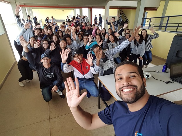 Na Semana do Acolhimento, estudantes e pais/ responsáveis e profissionais da educação participam das atividades. Foto: Escola Estadual Cônego José Eugênio de Faria