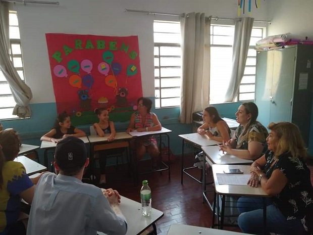 Na Escola Estadual Bom Jesus o Dia do Currículo contou com a participação de toda comunidade escolar. Foto: Arquivo da escola