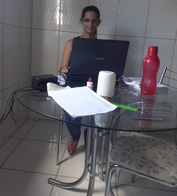 Wanda Silva da Rocha é professora de história do ensino médio na Escola Estadual Cassiano Mendes, em Pedra Azul. Foto: Arquivo Pessoal