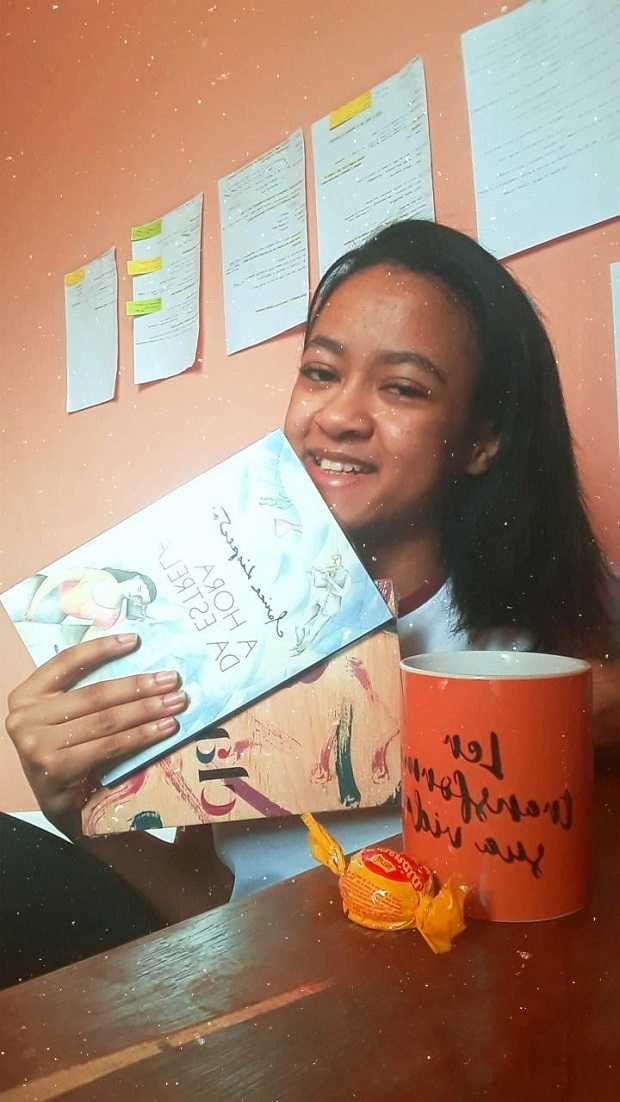 Mesmo sendo desenvolvido de forma on-line, para a estudante Bruna Beatriz, o projeto alcançou seus objetivos. Foto: Arquivo da Escola 