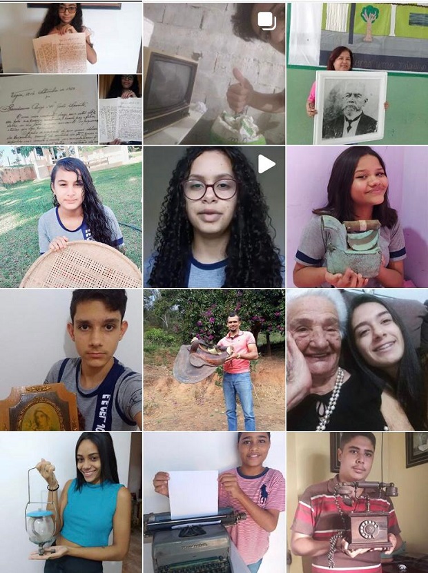 Página tem contribuição dos alunos dos anos finais e do ensino médio da Escola Estadual Cel. José Venâncio de Souza. Reprodução/ Museu Venâncio 