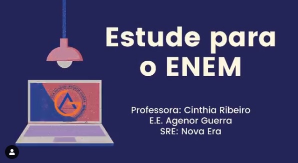 Sala virtual conta com vídeos e atividades. Foto: Divulgação