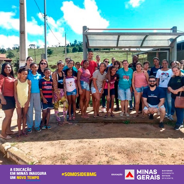 Escola Estadual Desembargador Moreira Santos realizou busca ativa dos estudantes que estavam infrequentes. Foto: Arquivo da Escola