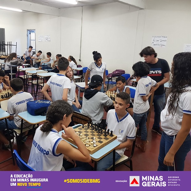 Escola Estadual Coronel Tonico Franco, em Ituiutaba. Foto: Arquivo da Escola