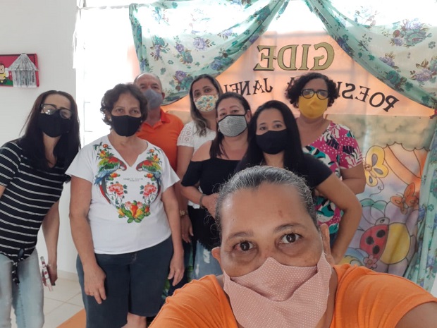 Professores da Escola Estadual Dr. Antônio Olinto se dedicaram aio projeto . Foto; Arquivo da escola