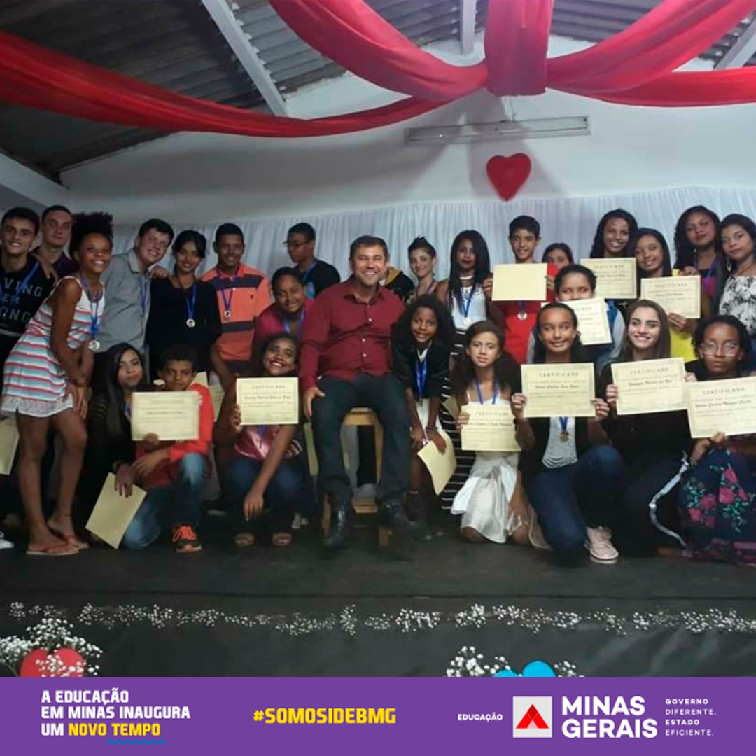 A Escola Estadual Alfredo do Carmo, em Amparo da Serra, obteve a maior variação no IDEB no ensino médio./Foto: Arquivo da escola