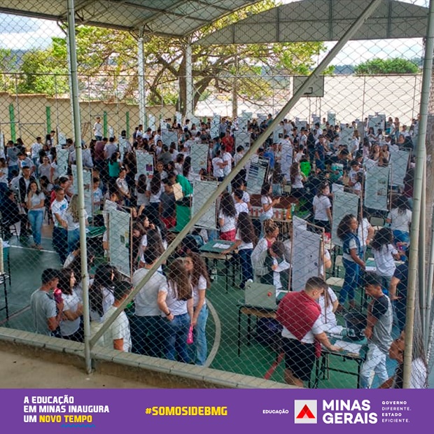 Na Escola Estadual Ilídio da Costa Pereira alunos participam de feiras de ciências e se envolvem nas atividades da escola. Foto: Arquivo da Escola 