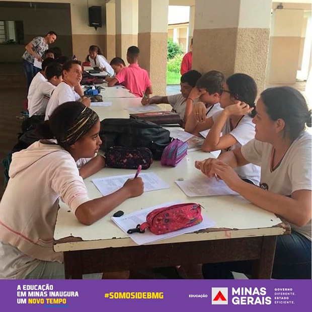 Na Escola Estadual Major Mota alunos participam de projeto de reforço durante todo o ano. Foto: Arquivo da Escola