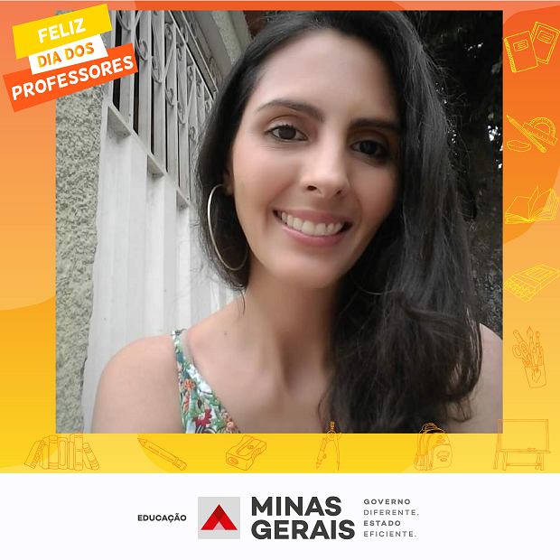 Priscila Vieira Mattos  professora da E.E. Governador Valadares, em Ubá./ Foto: Arquivo pessoal