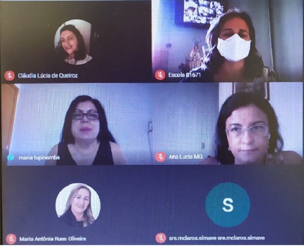 Em reunião virtual, gestores tiveram a oportunidade de trocar experiências. Foto: Arquivo SRE Montes Claros