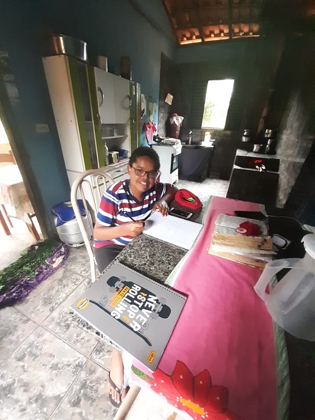 Luís Mário é representante de turma na escola onde estuda. Foto: Arquivo Pessoal 