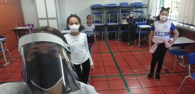 Na Escola Estadual Prefeito Maurício Augusto de Azevedo primeiro dia foi para escutar os alunos. Foto: Arquivo da Escola 