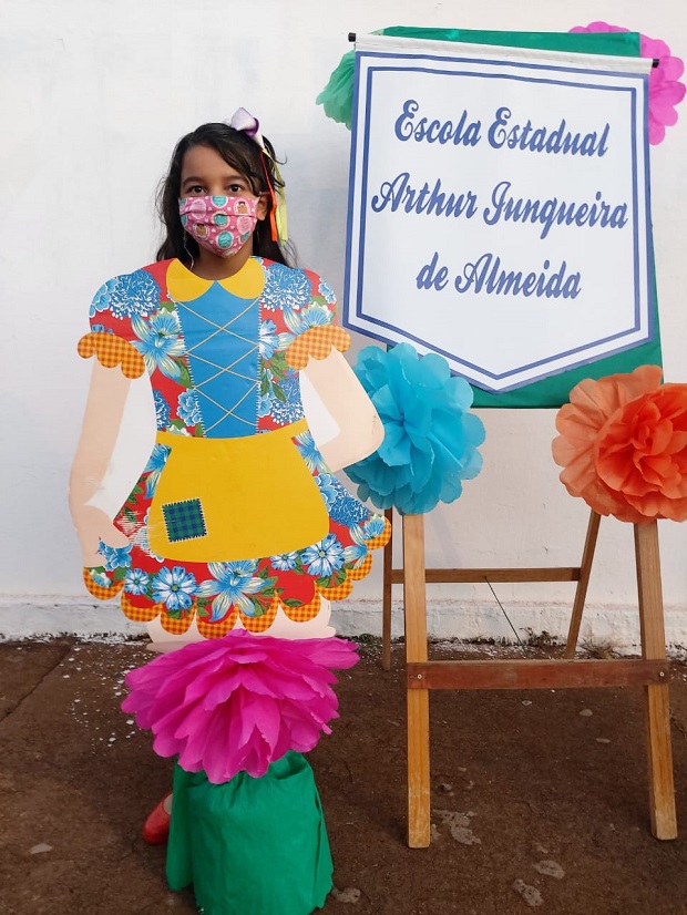 Alunos e famílias passaram a desenvolver atividades em conjunto. Foto: Acervo da escola