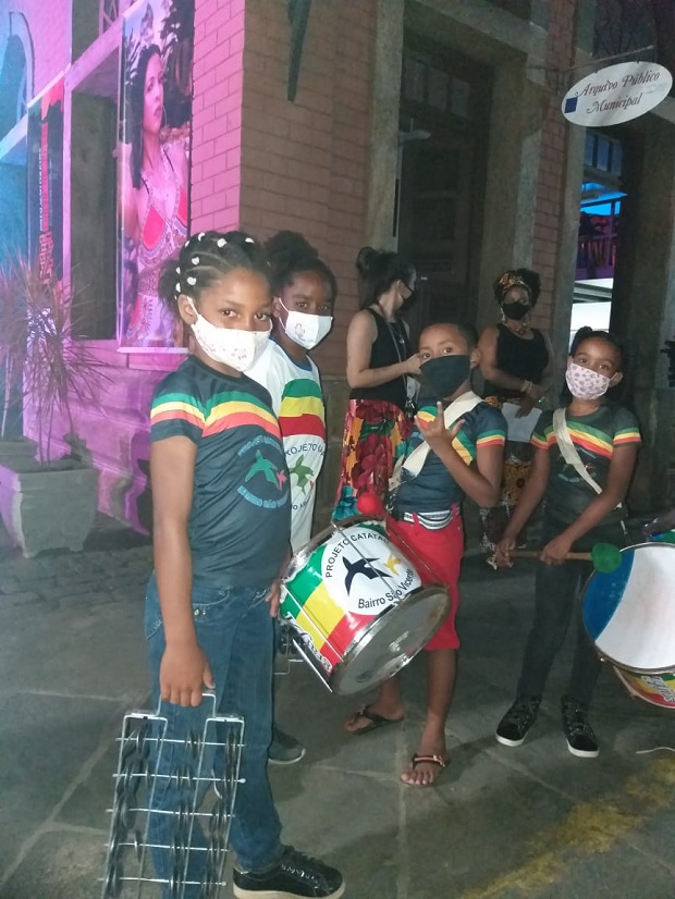 Alunos participaram de atividades de valorização da cultura negra. Foto: Acervo da escola 