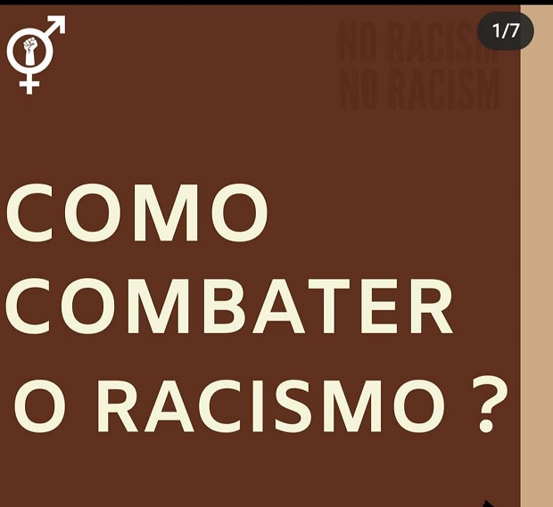 Perfil nas redes sociais trabalha a discussão de como ser antirracista no cotidiano. Reprodução/ Instagram Arcos Iris da Melanina 