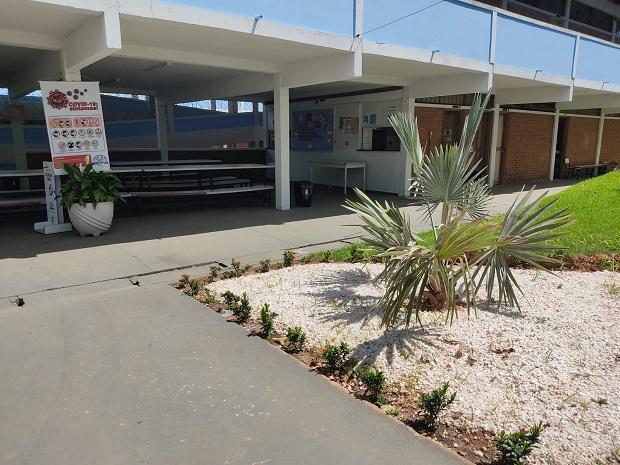 A Escola Estadual São Vicente de Paula passou por diversas intervenções para atender alunos e professores. Foto: Arquivo da Escola 