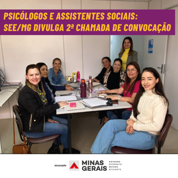 Alguns psicólogos e assistentes sociais já foram contratados e estão atuando na rede pública de ensino. Na foto, estão os profissionais da SRE Caratinga. Foto: Arquivo/SEE