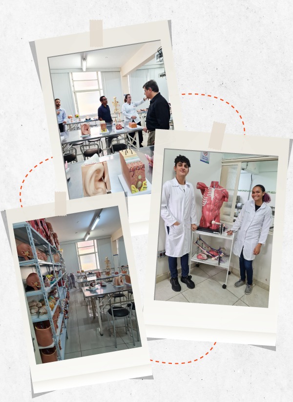 Igor de Alvarenga conheceu as instalações e laboratórios da UEMG, em Passos. Foto: Bianca Giannini. 