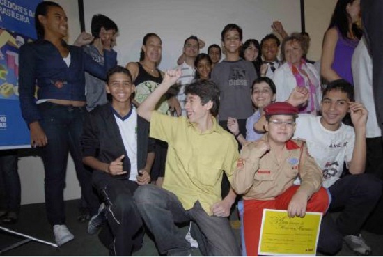 Alunos na premiação da 4ª edição da Obmep. Foto: Arquivo SEE